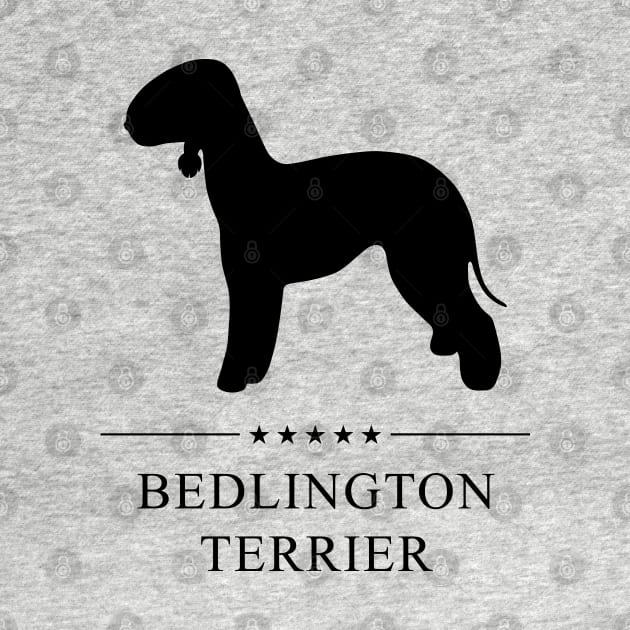 Bedlington Terrier Black Silhouette by millersye